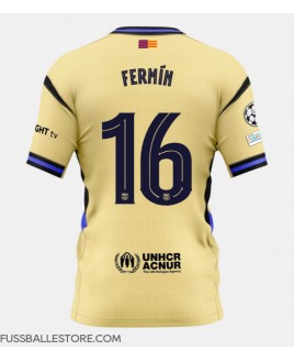 Günstige Barcelona Fermin Lopez #16 Auswärtstrikot 2025-26 Kurzarm